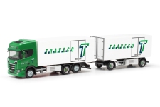 Herpa 317788 - H0 - Scania CR20 Kühlkoffer-Hängerzug Traveco